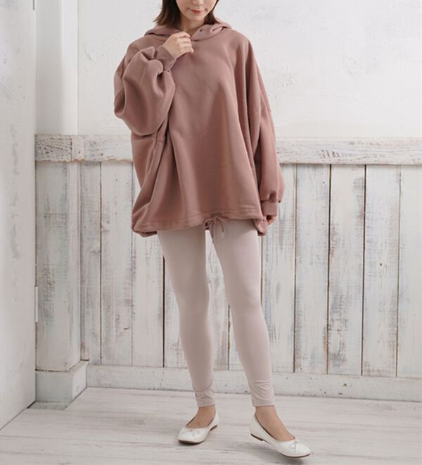 3L～8L】リッチタッチ 裏起毛 九分丈 レギンス - ベルーナ