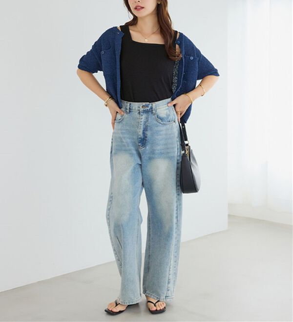 Viola e Viola（ヴィオラ エ ヴィオラ）の「保冷剤ポケット付スクエアタンクトップ（タンクトップ・キャミソール）」｜詳細画像