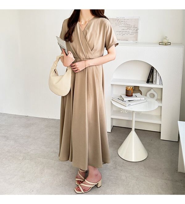 GeeRA（ジーラ）の「カシュクールフレアーワンピース（その他ワンピース）」｜詳細画像