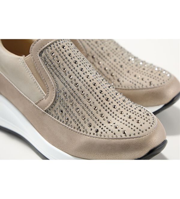 BELLUNA（ベルーナ）の「４Ｅ厚底ビジュースリッポン（スリッポン）」｜詳細画像