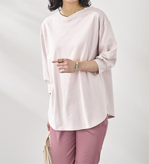 BELLUNA（ベルーナ）の「ひんやり！綿１００％キシリトールプリントチュニック（チュニック）」｜詳細画像