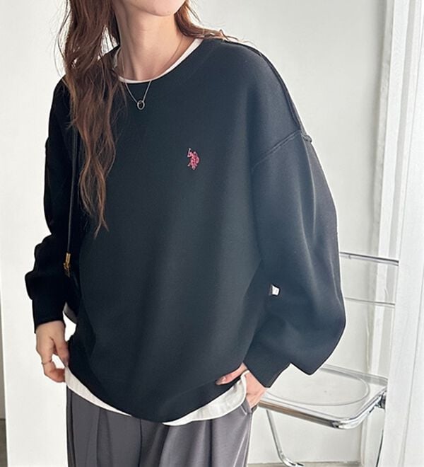 GeeRA（ジーラ）の「【U.S. POLO ASSN.】スウェットライクニット（ニット・セーター）」｜詳細画像