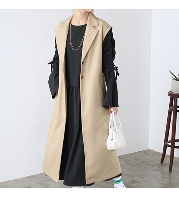 GeeRA（ジーラ）の「シャーリングワンピース（その他ワンピース）」｜詳細画像