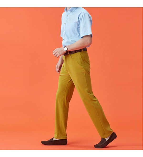 「グーンと伸びる！ひんやり肌心地パンツ（メンズフルレングスパンツ）」｜詳細画像