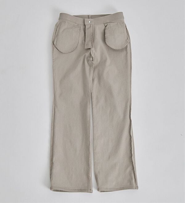 BELLUNA（ベルーナ）の「【選べる裏起毛】静電気防止！ヘリンボーンブーツカットパンツ（フルレングスパンツ）」｜詳細画像