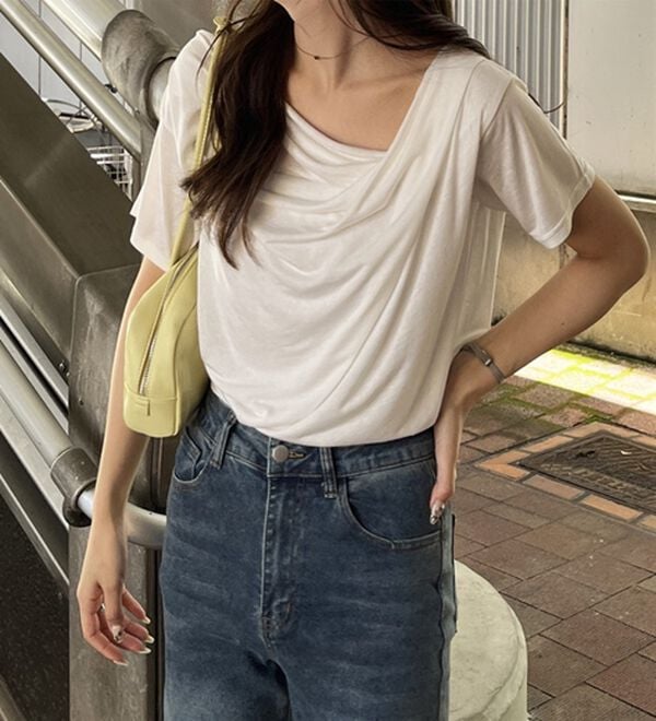 GeeRA（ジーラ）の「スラブシアーオフショルトップス（カットソー）」｜詳細画像