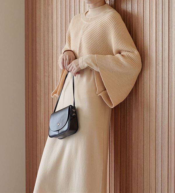 Viola e Viola（ヴィオラ エ ヴィオラ）の「大人の着こなしボレロ・ベスト使いの2点セットニットワンピース（ニットワンピース）」｜詳細画像