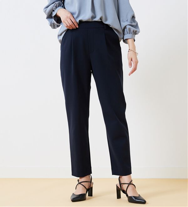 BELLUNA（ベルーナ）の「ツイルジャージー素材テーパードパンツ（テーパードパンツ）」｜詳細画像