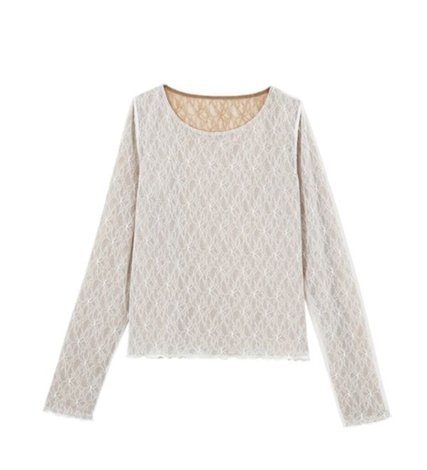 RANAN（ラナン）の「リバーシブルシアーレースＴ（カットソー）」｜詳細画像