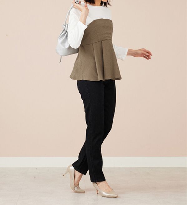 BELLUNA（ベルーナ）の「ビスチェ風ドッキングチュニック（チュニック）」｜詳細画像