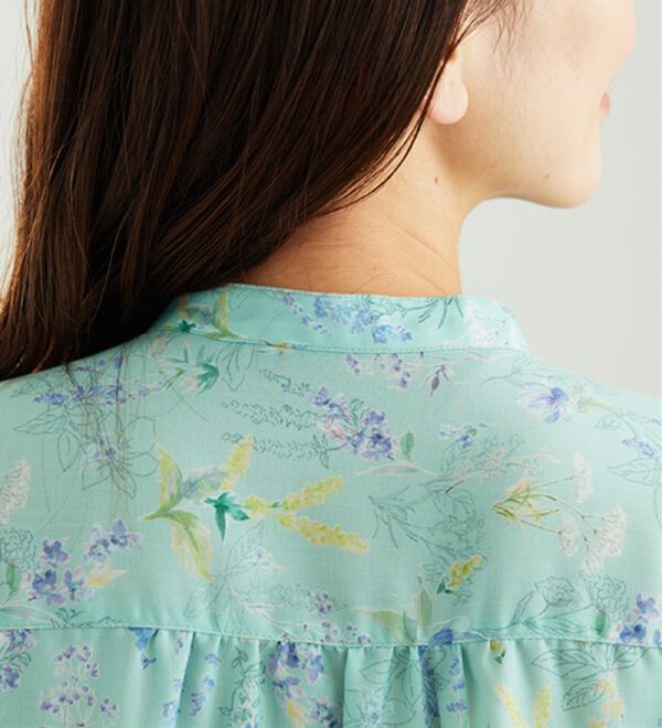 BELLUNA（ベルーナ）の「涼感柔らか袖リボンチュニック（チュニック）」｜詳細画像