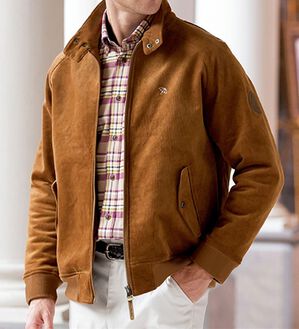 「＜アーノルド　パーマー＞裏フリース暖かブルゾン（メンズブルゾン）」｜ブラウン