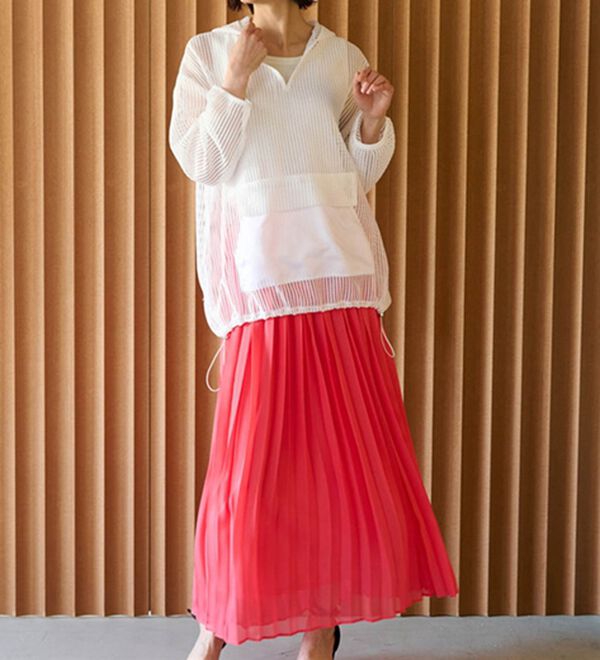 RANAN（ラナン）の「ゆるっとメッシュ素材アノラックパーカー（パーカー）」｜詳細画像