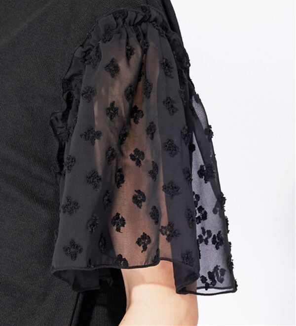 BELLUNA（ベルーナ）の「袖シアードット切替プルオーバー（カットソー）」｜詳細画像