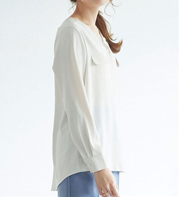 ノーカラーブラウス - ベルーナ【公式】