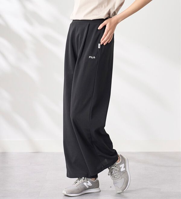 BELLUNA（ベルーナ）の「＜ＦＩＬＡ＞ジョーゼット素材タックワイドパンツ（ワイドパンツ・ガウチョ）」｜詳細画像