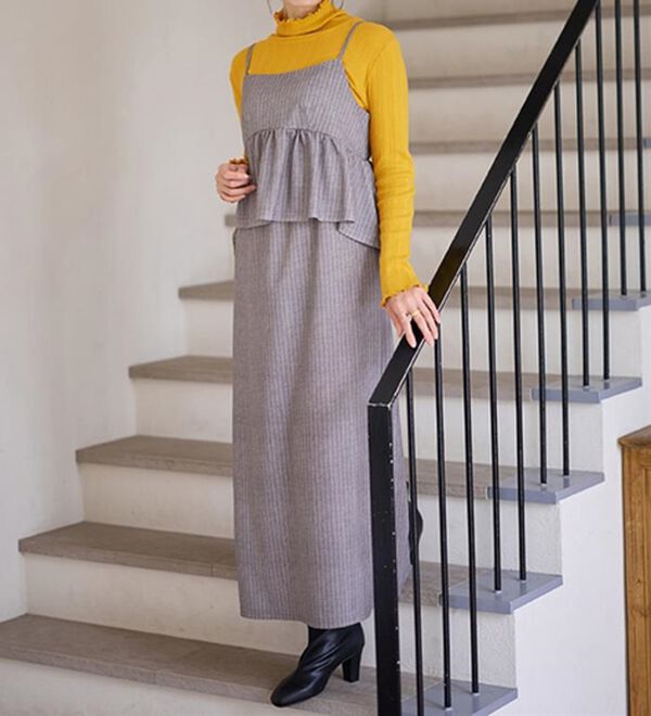 LAVIENNE（ラヴィエンヌ）の「着回し力抜群！綿１００％着映えリブインナー（肌着・インナーウェア）」｜詳細画像