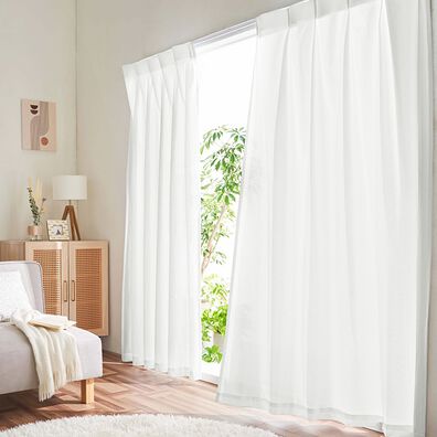 iellio（イエリオ）の「【８日間限定価格】断熱保温ＵＶカット採光レースカーテン２枚組＜夜も見えにくい・透けにくい・省エネ節電＞（レースカーテン）」