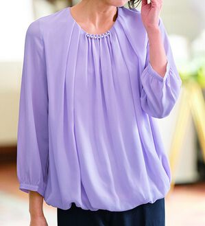 BELLUNA（ベルーナ）の「＜セレモニースタイル＞パール使いブラウス（ブラウス）」｜詳細画像