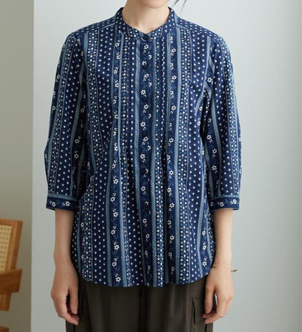 BELLUNA（ベルーナ）の「綿１００％ピンタックデザインブラウス（ブラウス）」｜詳細画像