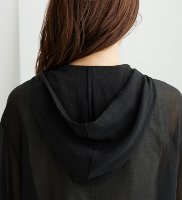 BELLUNA（ベルーナ）の「柔らかシアー素材フード付ブルゾン（ブルゾン）」｜詳細画像