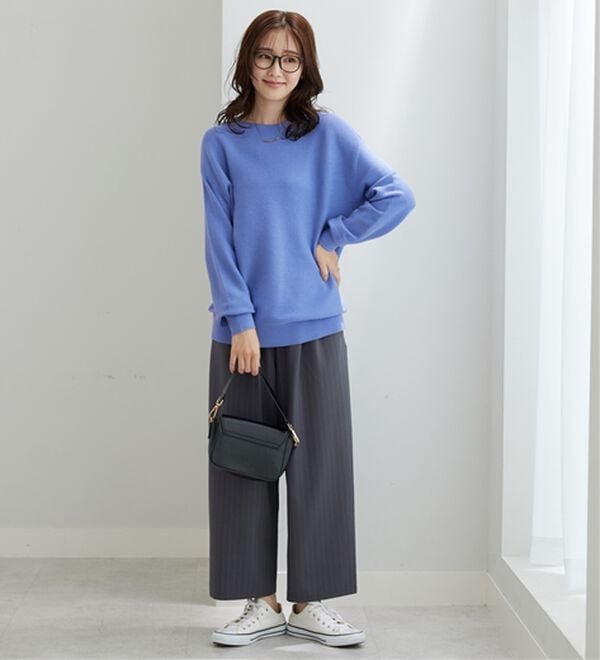 BELLUNA（ベルーナ）の「ラメ調もちもちニットプルオーバー（ニット・セーター）」｜詳細画像