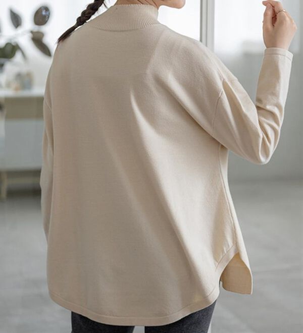 BELLUNA（ベルーナ）の「もちもちニットゆったり快適チュニック（チュニック）」｜詳細画像