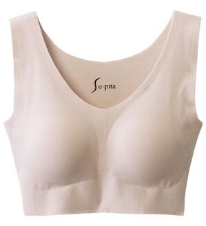 LAVIENNE（ラヴィエンヌ）の「綿混Ｓｕ－ｐｉｔａ（スーピタ）リラックスブラ・ショーツ（別売）（ブラジャー）」｜ベージュ