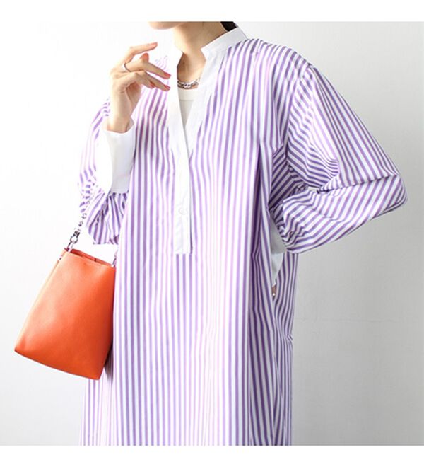 GeeRA（ジーラ）の「フレアーロングシャツワンピース（シャツワンピース）」｜詳細画像