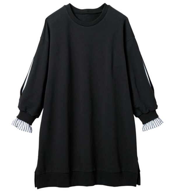 RANAN（ラナン）の「袖スリットカットソーチュニック（チュニック）」｜詳細画像