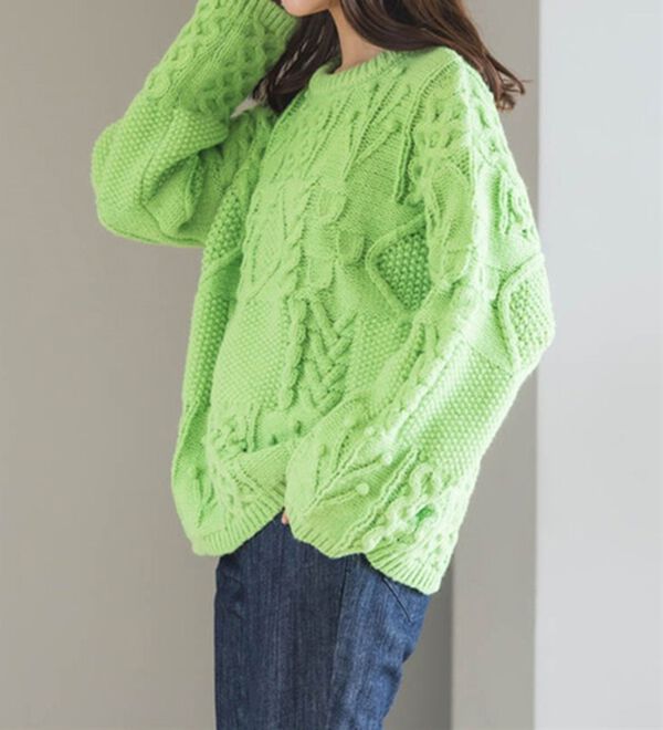 RANAN（ラナン）の「パッチワークケーブル編ニット（ニット・セーター）」｜詳細画像