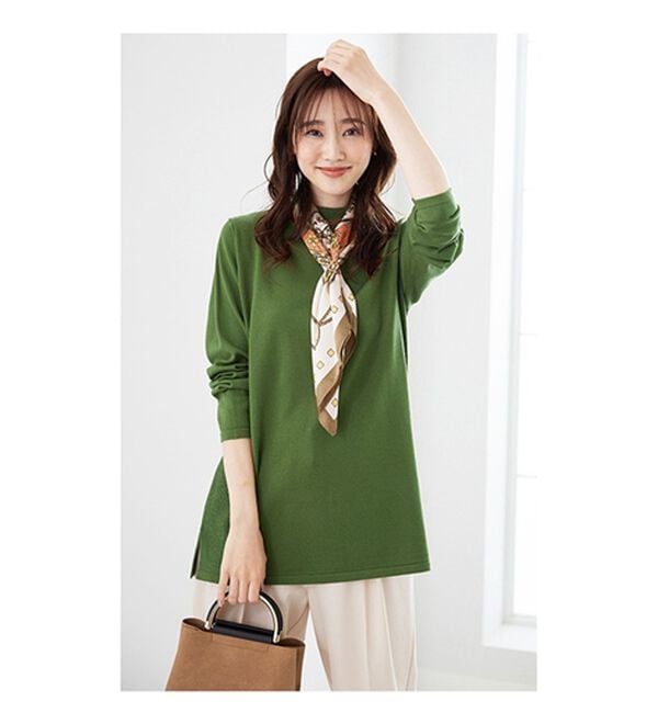 BELLUNA（ベルーナ）の「ベスト付ニットチュニックアンサンブル（アンサンブル）」｜詳細画像