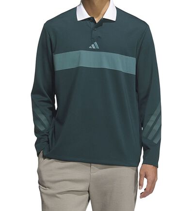 「＜ａｄｉｄａｓ＞ビヨンドザ　長袖ポロシャツ（メンズポロシャツ）」