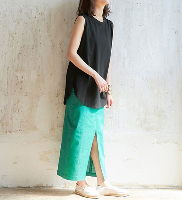 RANAN（ラナン）の「＜BC＞綿100％ひんやりタンクトップ（カットソー）」｜詳細画像