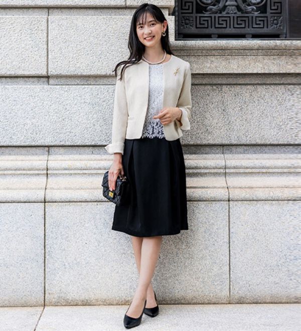 GeeRA（ジーラ）の「【2ツイードジャケット＆ワンピ】入卒式/セレモニー着回し3点セットワンピーススーツ（その他スーツ）」｜詳細画像