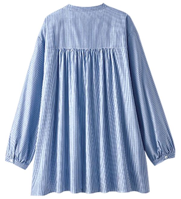 BELLUNA（ベルーナ）の「華やかレース&times;ピンタックシャツチュニック（チュニック）」｜詳細画像