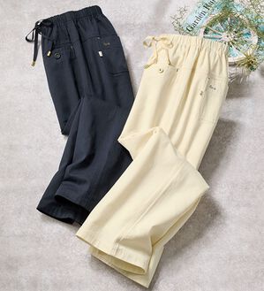 ルフラン（ルフラン）の「＜ｆｕ－ｕ＞綿１００％　裏さらっとズボン（フルレングスパンツ）」｜詳細画像