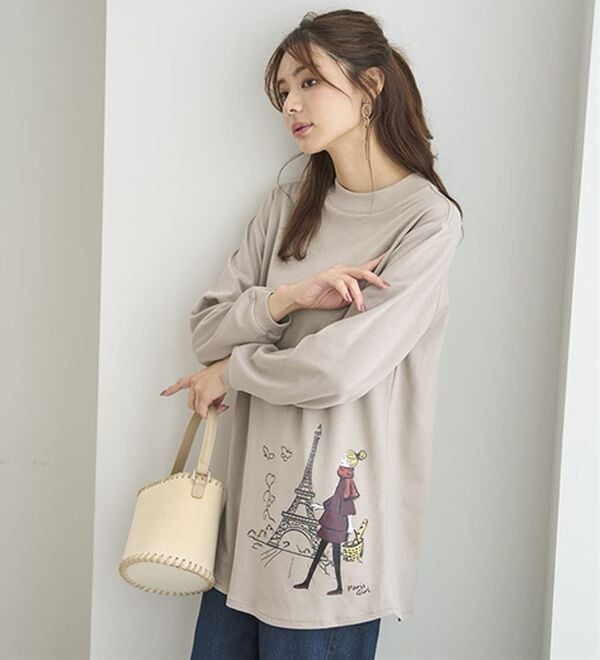 BELLUNA（ベルーナ）の「【メルティポンチ】プリントチュニック（チュニック）」｜詳細画像