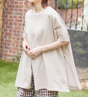Viola e Viola（ヴィオラ エ ヴィオラ）の「綿１００％ワイドシルエットチュニック（チュニック）」｜詳細画像