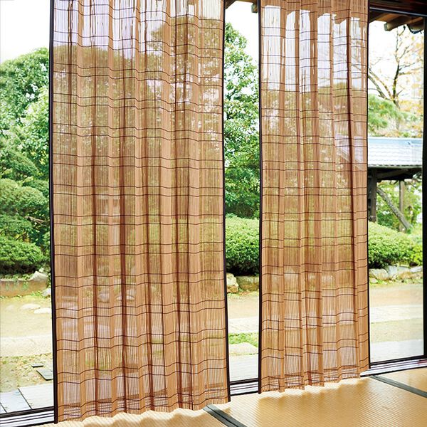 「竹すだれカーテン（ドレープカーテン）」｜詳細画像