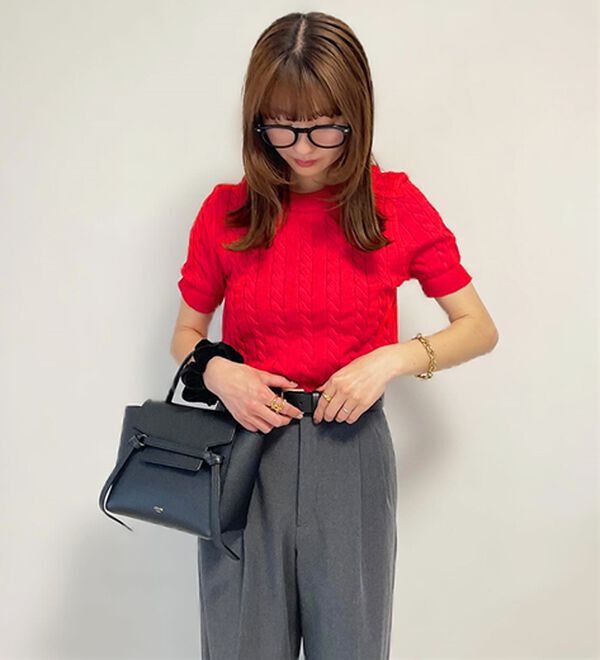 GeeRA（ジーラ）の「ケーブル編みニットトップス（ニット・セーター）」｜詳細画像