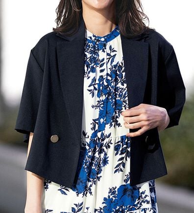 RANAN（ラナン）の「麻調ライトジャケット（テーラードジャケット）」