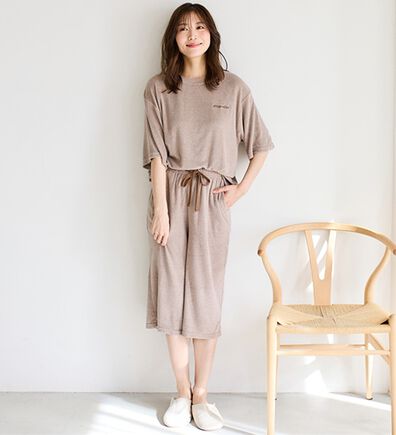 LAVIENNE（ラヴィエンヌ）の「【着るタオル】サラッと気持ちいい！ひんやりクールパイルパジャマ（パジャマ・ルームウェア）」