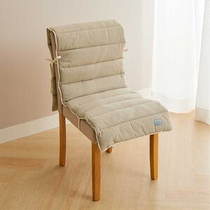 iellio（イエリオ）の「綿１００％　３ＷＡＹ　ソファ＆ダイニングロングパッド（チェアカバー・チェアパッド）」｜モカ