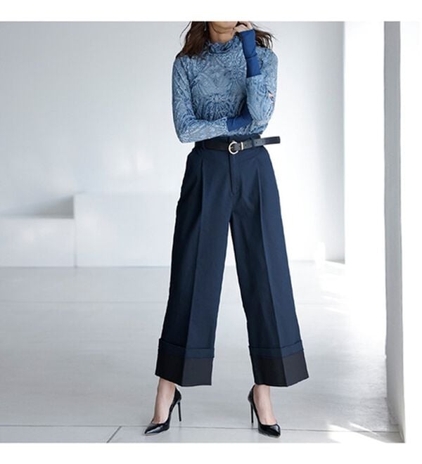 ベロアオパールハイネックカットソー - ベルーナ【公式】