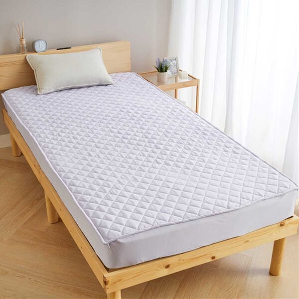 iellio（イエリオ）の「ひんやりッチ敷パッド一体型ＢＯＸシーツ＜接触冷感・抗菌防臭・時短・家事楽・ボックスシーツ・寝苦しさ対策＞（ボックスシーツ・ベッドシーツ）」｜詳細画像