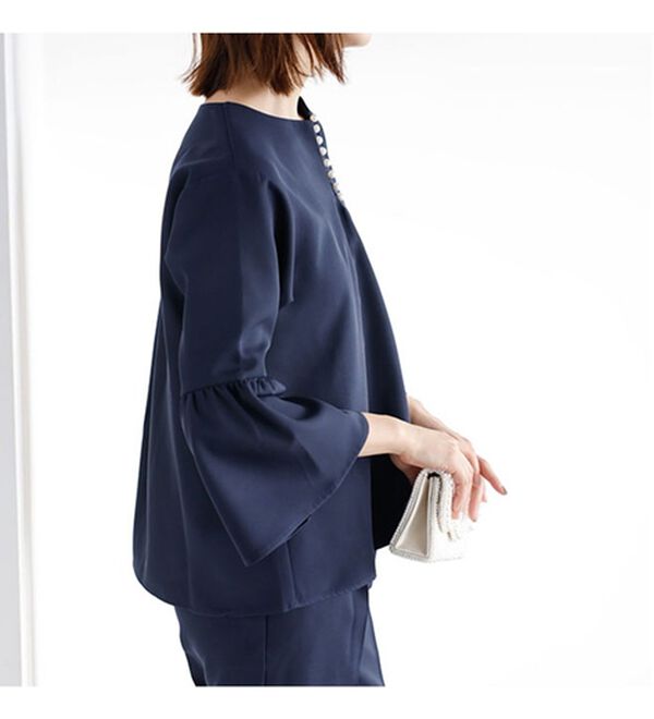 GeeRA（ジーラ）の「パールデザインセットアップ（パンツスーツ）」｜詳細画像