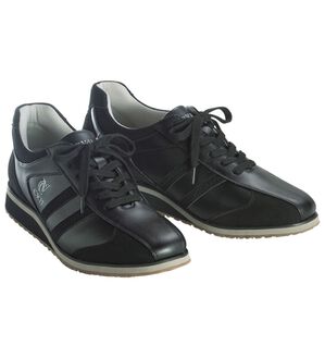 「＜コムルヴァン・オム＞洗練ヒールアップスニーカー（メンズスニーカー）」｜ブラック