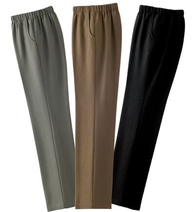 ルフラン（ルフラン）の「【３本組】日本製ふわふわゆったりスラックス（フルレングスパンツ）」