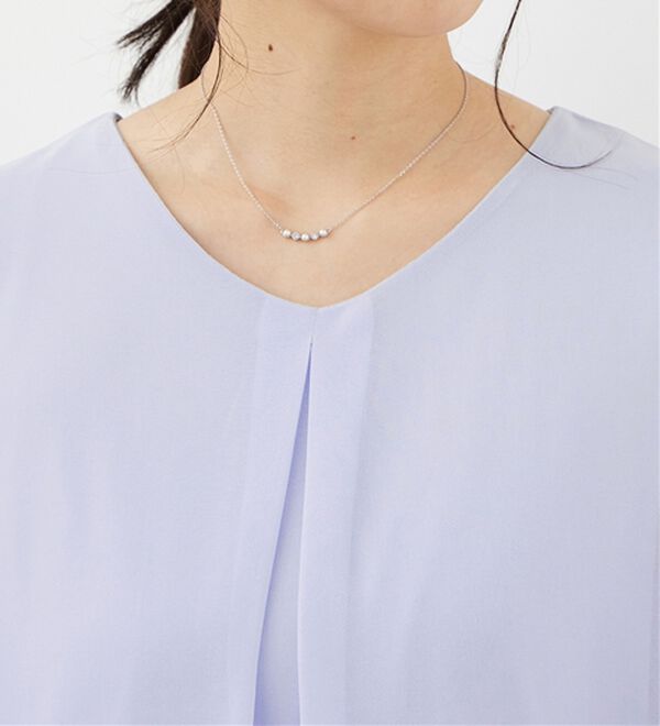 alotta（アロッタ）の「【接触冷感】インナー付チューリップ袖チュニック（チュニック）」｜詳細画像